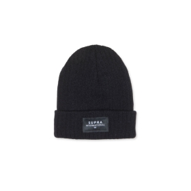 Supra Accessories ICON INTERNATIONAL BEANIE Hats Black/Black/White | US-77804